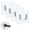Invisible Design Shower Rod Holders Self-Adhesive Curtain Rod Holders Wall Adhesive Stand