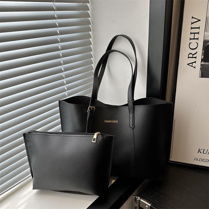 

Large Capacity Soft Leather Tote Bags Casual Versatile Single Shoulder Handbag Mommy Handbags Autumn and Winter Women s Bag