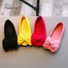 2019 Nova Moda Crianças Princesa Dança Crianças Menina Vestido Festa Sapatos Flats Casual Único Primeiros Caminhantes Macio Slip-on