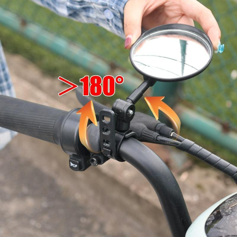 Extended Bicycle Mirror Universal Handlebar Rearview Mirror 360 Degree Rotate for Bike Motorcycle Cycling Accessories