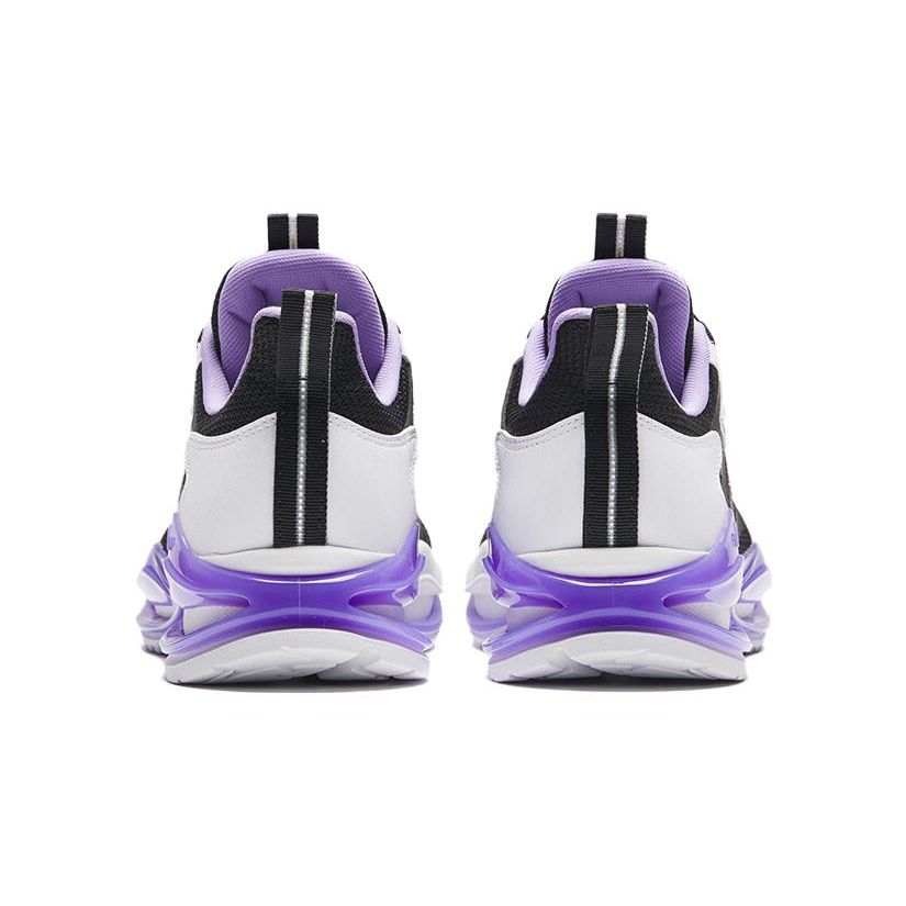 Anta Kids Round Head Knob Shock Absorbing Wear Resistant Low Top Running Shoes Kids Running Shoes Light-Purple 322345513-4