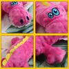 Indestructible Plush Dog Toy Soft Squeaky Chew Toy Stuffed Crocodile Puppy Teething Toy