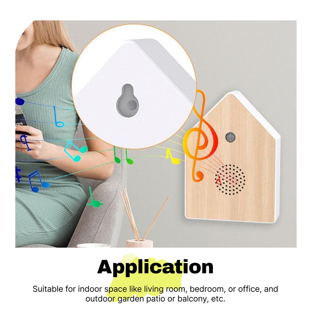 Bird Chirping Sound Box Compact Bird Sound Machine Realistic Audio Indoor Ambient Noise for Home Bedroom Balcony Living Room