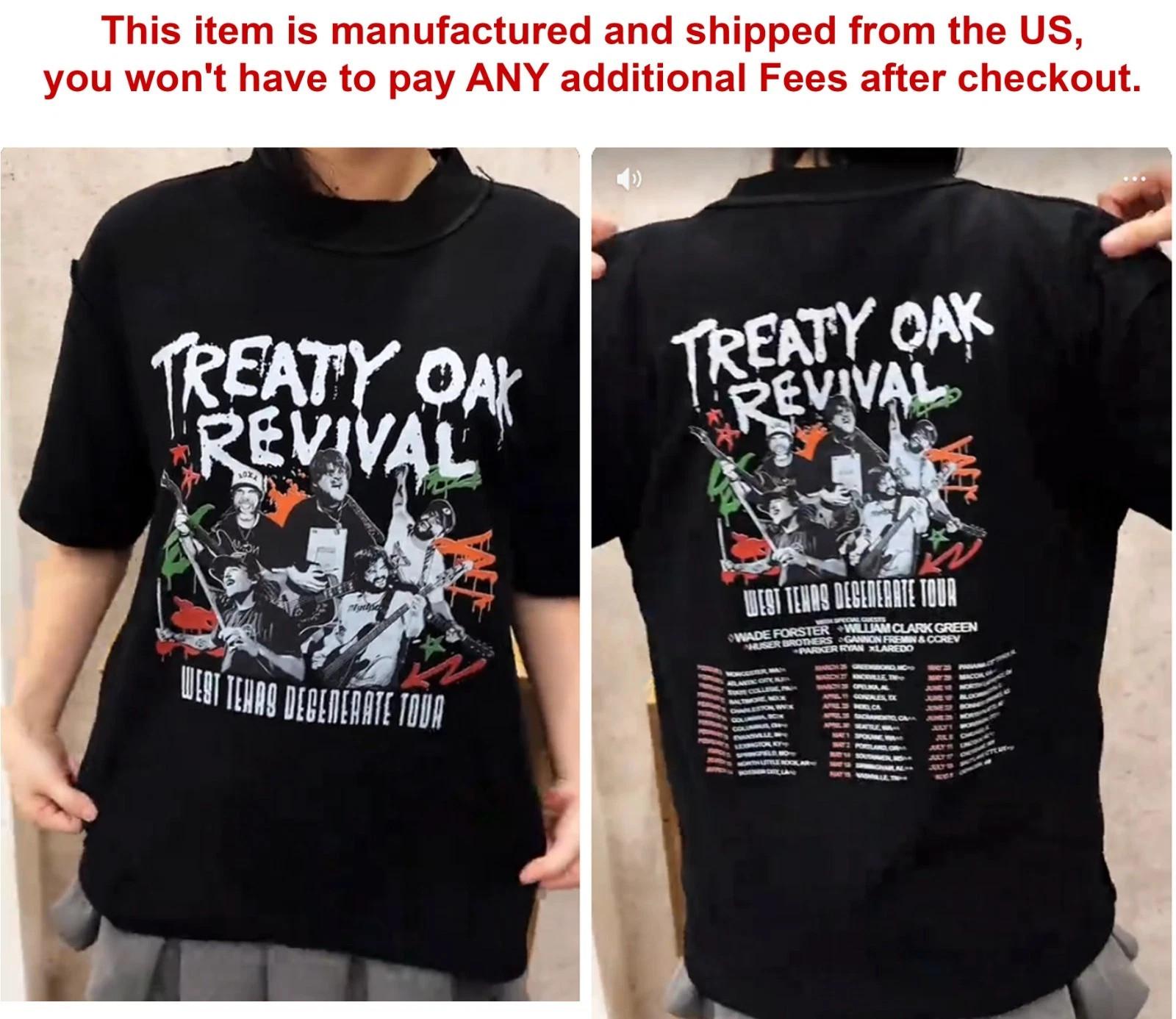 Treaty Oak Revival West Texas Degenerate 2026 Multicolor T-Shirt XXXXL