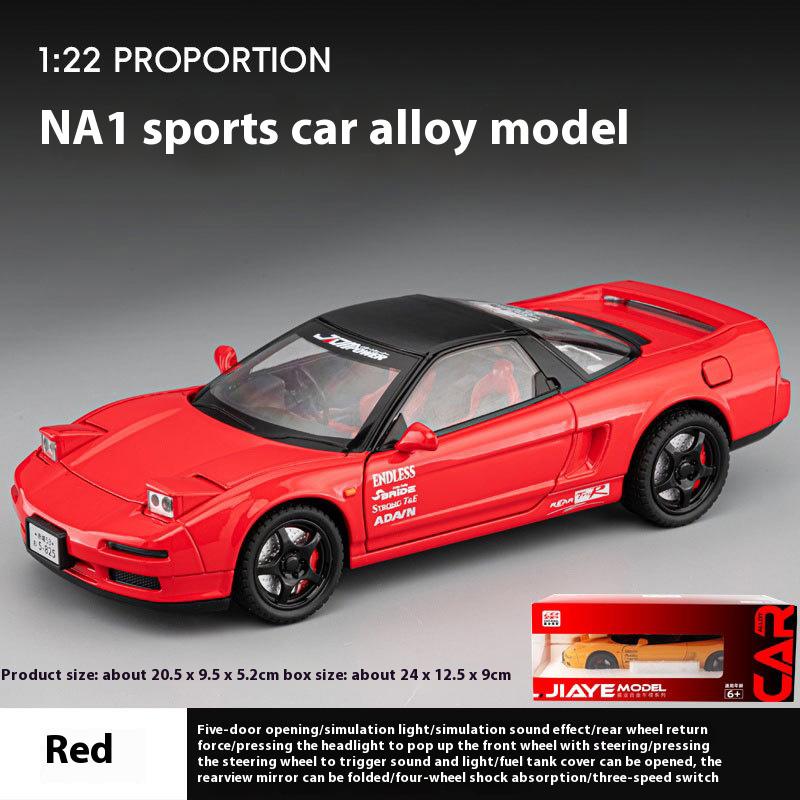 1/22 Honda Cool NA1 Alloy Model, Cool Sound and Light, Exquisite Desktop Ornaments, The Best Collection for Car Model Enthusiasts