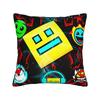Geometry Dash  Pillow Case  Novelty Pillow Cover Square Graphic Cushion Cover Pillowcases For Sofa Car Home Decor