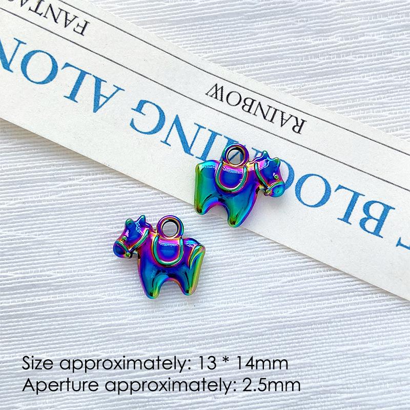 1Pcs Cute Simple Horse Animal Pendant Charms For Handmade Jewelry Making Necklace Earrings Bracelet Diy Accessories Supplies