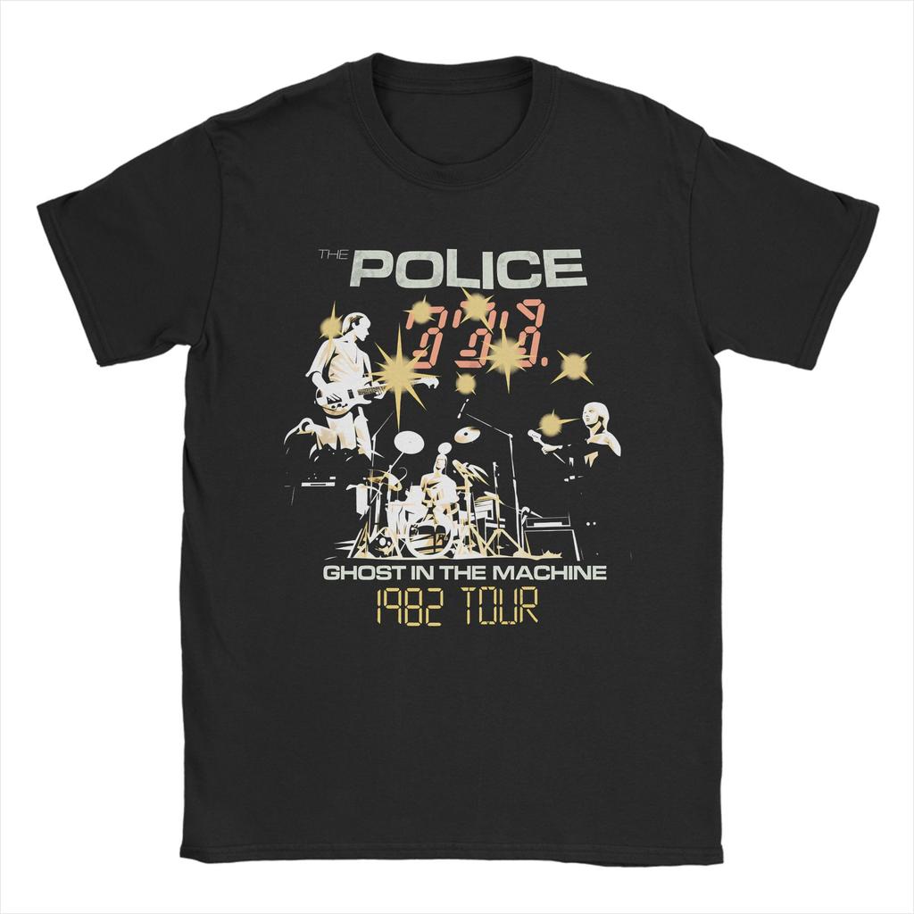 Men Synchronicity  The Police T Shirt  Cotton Clothes Awesome Short Sleeve Round Neck Tees Birthday Present TShirts