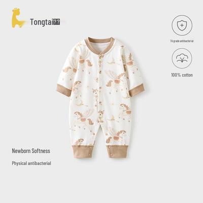 Tongtai Baby Cotton Long-Sleeve Romper