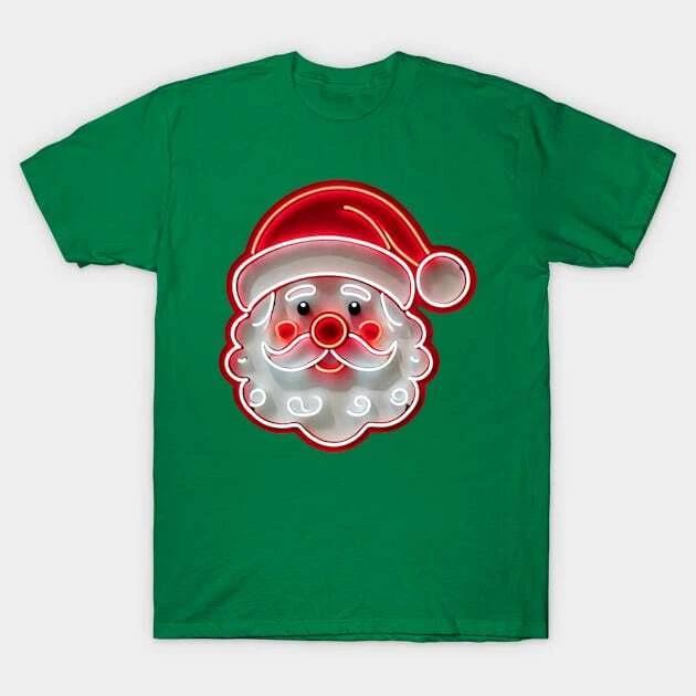 Neon Santa Christmas Cheer Made in Australia T-Shirt XL