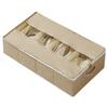 Underbed Storage Box with Dividers 60 x 33 x1 5cm Clear Window Waterproof Organizer for Shoes Clothes