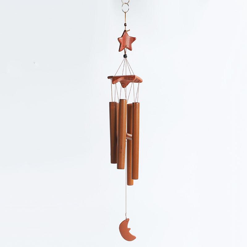 Handmade Tubes Bamboo Bell Natural Wind Chimes  Indoors Pendant Balcony Home Hotel Decor Outdoor Yard Garden Windchime Crafts