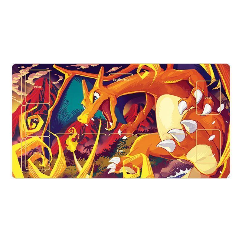 Pokemon PTCG Playmat Gengar Rayquaza Animation Characters Single Table Mat Battle Pad Classics Anime Collection Cards Toy Gift