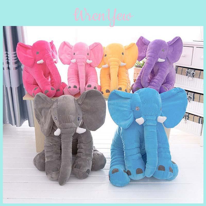 Adorable 30/40cm Elephant Plush Pillow Ideal For Snuggles And Nursery Decor