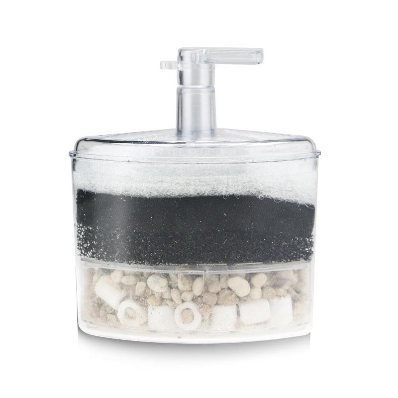 

Multi Layer Wall Corner Pneumatic Fish Tank Filter With Filter Material One Size