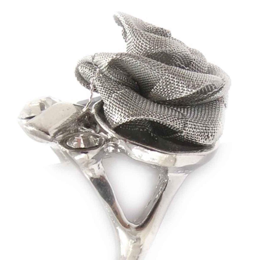 Inel de designer „Scarlett” gri negru