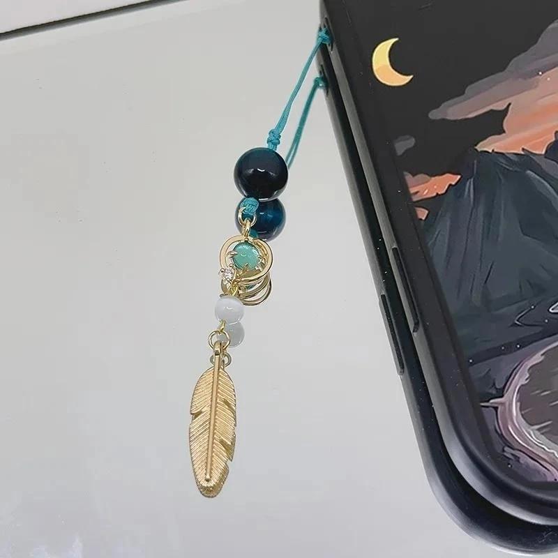 Anime Game Genshin Impact Phone Chain Balladeer Wanderer Cosplay Scaramouche Kunikuzushi Pendant Keyring Bag Keychain Jewelry Gi