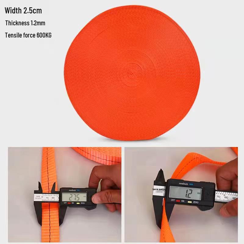 Strapazierfähige Zurrgurte für LKW und Anhänger - Flachband aus Polyester für Fracht-, Brems- und Abschleppseile.