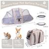 Cat Dog Carrier Collapsible Pets Travel Carriers for Pet Puppy with Shoulder Strap & Removable Mat Mesh Top Load Small Dogs