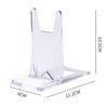Clear Display Easels Adjustable Transparent Plastic Plate Holder Stand Pictures Frame Rack Wedding Birthday Home Decoration