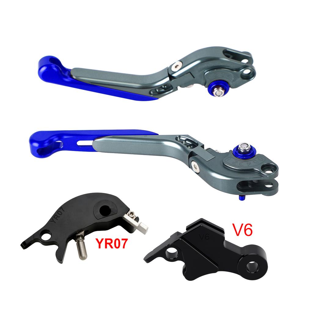 Adjustable Clutch Brake Lever Fit for YAMAHA XSR900 XSR900GP MT-09 24-25 Blue