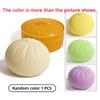 New Glitter Colorful Dumpling Stress Relief Balls Fidget Sensory Toy Simulation Food Sensory Squeeze Bun With Steamer Blind Box