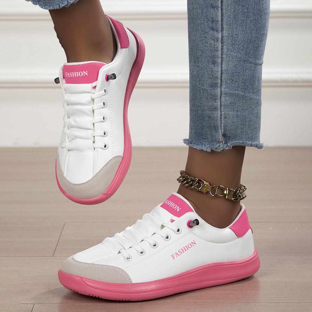 TUINANLE Modische flache Schnür-Freizeitschuhe für Damen, Trendige Freizeit-Sneaker