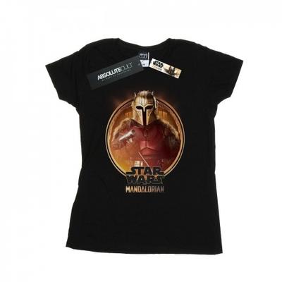 Camiseta feminina/senhora The Mandalorian The Armorer de algodão com moldura