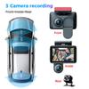 3-Kanal-Dashcam fürs Auto, Videorecorder, Full HD 1080P, Infrarot-Nachtsicht, DVR, Parkmonitor, G-Sensor, Auto-Blackbox, Dashcam