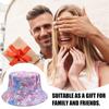 Fashion Bucket Hats for women Double Side Mushroom Design Summer Hats Outdoor Breathable Summer cap for  Camping Traveling