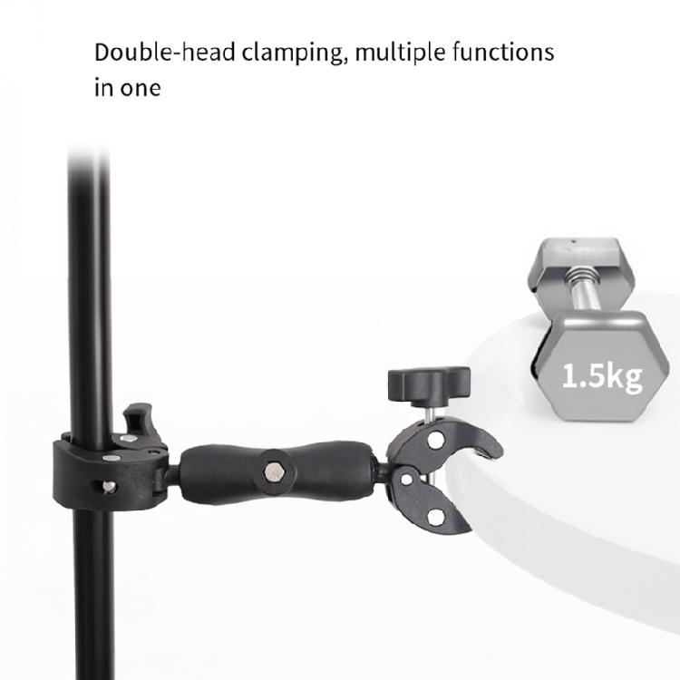 Portable Double Head Mount for Bike Cameras Enabling Flexible Adjustment Shockproof Design and Quick Setups