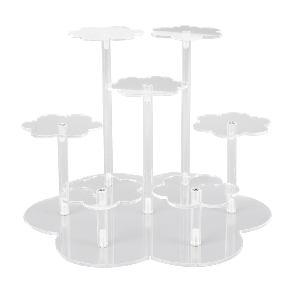 Acryl Aufsteller Figuren Parfüm Organizer Aufbewahrungserhöhungen Cupcake Dessert Theke Desktop