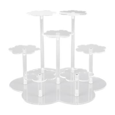 Acryl Aufsteller Figuren Parfüm Organizer Aufbewahrungserhöhungen Cupcake Dessert Theke Desktop