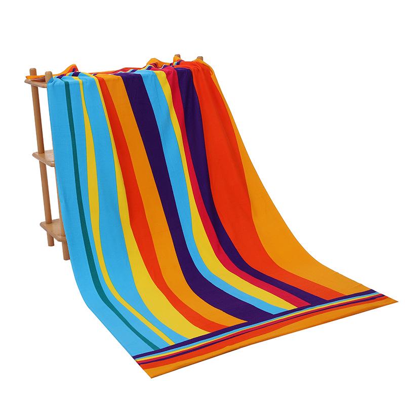 Large Quick-Drying Microfiber Beach Towel with Active Printing