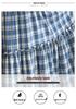 2026 Summer Korean Style Maternity T-shirt Dress with Plaid Patchwork - Fake Two-piece Set