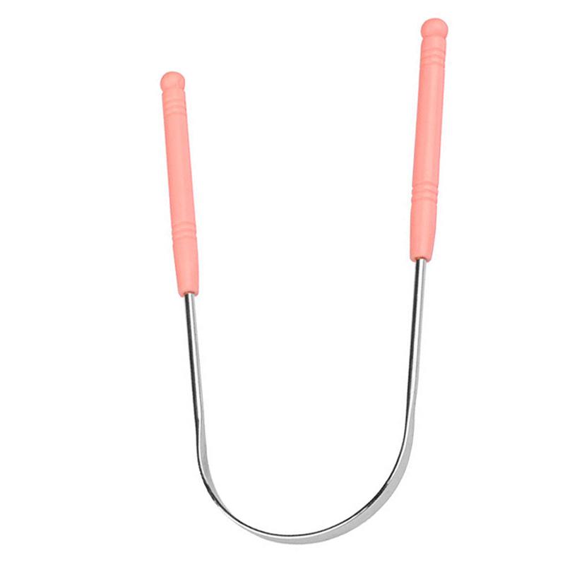 Stainless Steel Tongue Scraper With Box Tongue Coated Cleaner Brush Keep Fresh Breath Toothbrush Oral Hygiene Care Cleaning Tool