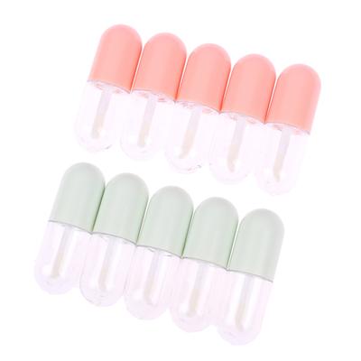 10 Stück 5 ml Lipgloss Lipglanz Tube Mini Niedliche Kapsel Lippenstift Tube Leere Lipgloss Tube DIY Kosmetikbehälter