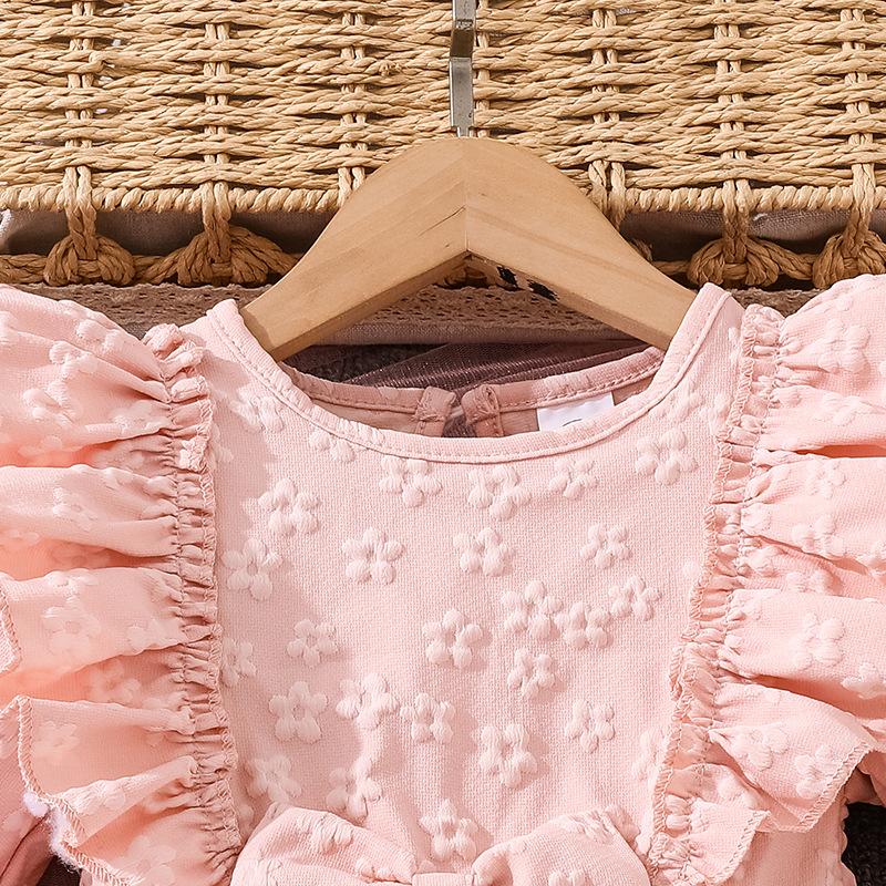 Girl Sweet Mesh Dress Autumn Winter New Lace Long Sleeve Butterfly Design Princess Dress