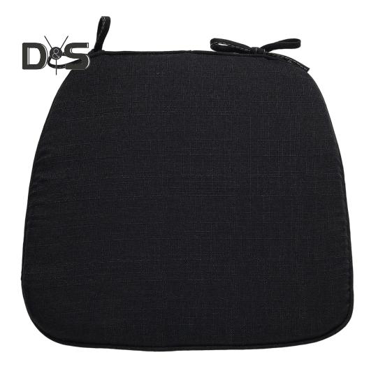 Подушка из губчатой пены с эффектом памяти с двойным нескользящим дизайном утолщенная съемная моющаяся в форме лошадиного копыта подушка для офисного стула ягодицы однотонная для столовой A чёрный 1140₽