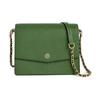 Robinson Double T Round Logo Flap Chain Leather Shoulder Crossbody Bag Medium Women Bags Green 62020-367