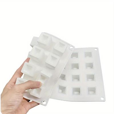 28-Mulden Mini Würfel Konkav Silikonform Kleiner Würfel Konkav Silikonform Schokoladenwürfelform Kuchen Dekorationswerkzeuge