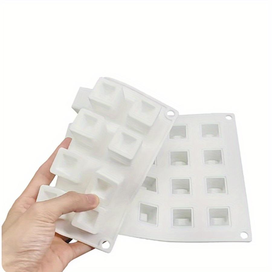 28-Cavity Mini Cube Concave Silicone Mold Little Cube Concave Silicone Mold Chocolate Cube Mold Cake Decoration Tools