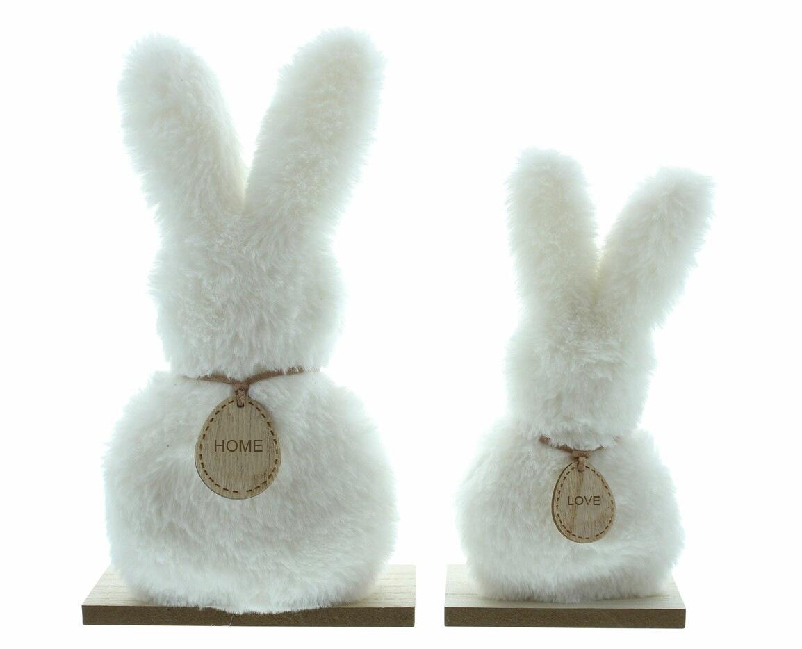 

Cute Polyester Plush Bunny Ornament Set (23cm/19cm Sizes) - Ideal Easter Holiday Gift