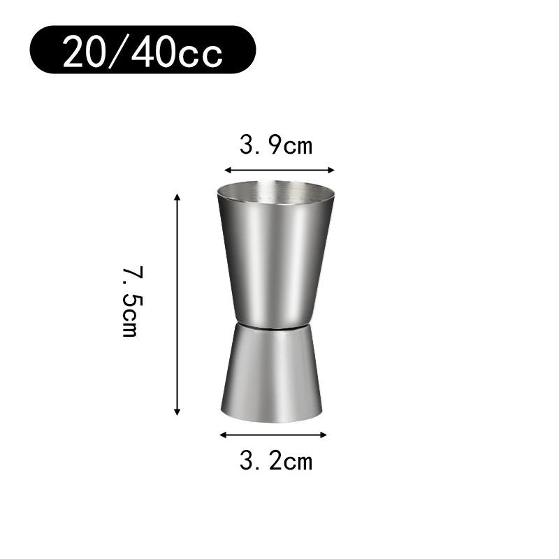 Stainless Steel Double-headed Measuring Cup Cocktail Shaker, Metal Ounce Cup, Bar Cocktail Adjusting Measuring Glass