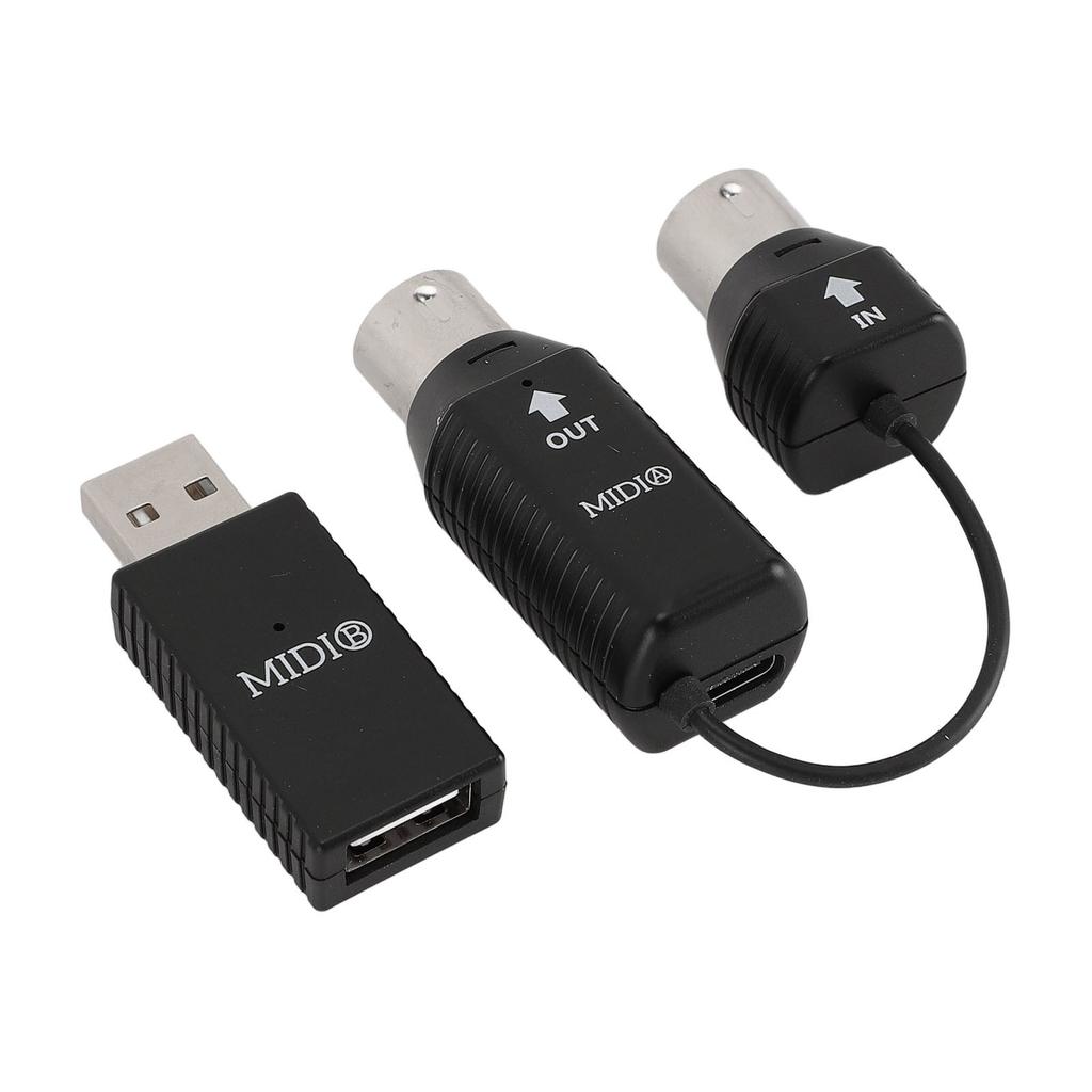Wireless MIDI Adapter Professional MIDI to USB MIDI Controller for Digital Piano Keyboard to MIDI Device for OS X for