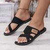 Women Slippers Fashion Clip Toe Shoes Solid Color Comfort Sandals Casual Peep Toe Slip On Slippers Women Outdoors Slides Women