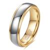 Rose Gold Tungsten Couple Rings 4 6mm Fashion Double Arc Wedding Bands for Men Women