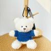 Wearable Teddy Bear Keychain Pendant – Plush Toy Gift for Graduation Season with Logo Print