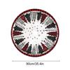 Christmas Tree Base Collar Plush Christmas Tree Base Cover Double-Sided Printing Aesthetic Home Decoration For Apartment