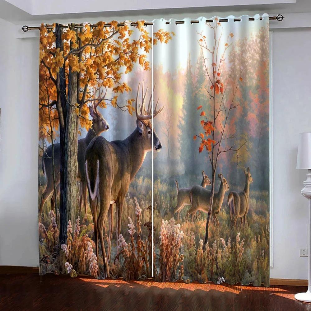 Animal Horse Dinosaur TigerOn Sale Blackout Window Curtain for Bedroom Living Room Bathroom Kicthen Door High Shading Hot